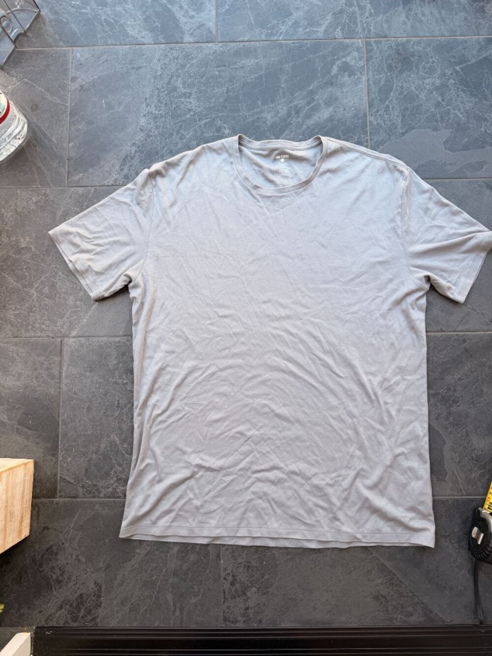 True Classic Mens Gray Silver XL Pima Cotton T Shirt